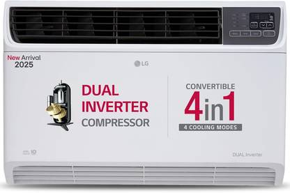 LG 1.5 Ton 3 Star Window Inverter AC with Wi-fi Connect  - White, Grey