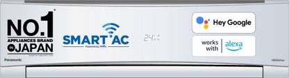 Panasonic Convertible 7-in-1 with Additional AI Mode Cooling 2023 Model 2 Ton 3 Star Split Inverter with 2 Way Swing, PM 0.1 Air Purification Filter AC with Wi-fi Connect  - White