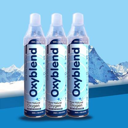 OXYBLEND Portable Oxygen Can-250 Breath in Each Can/ Cylinder (Pack of 3) Portable Oxygen Can
