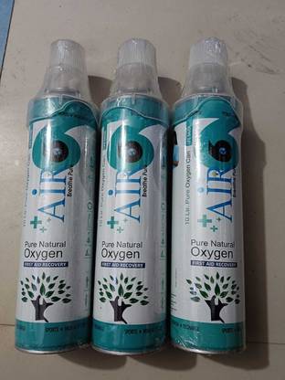 Air6 Oxygen Cylinder/ Can filled with Pure Oxygen (Pack of 3) Portable Oxygen Can