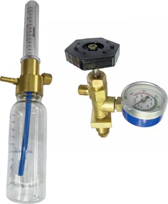 Flowmeter Oxygen Flow meter Adjustment Oxygen Valve with Regulator oxygen flow meter with rotameter and Humidifier Bottle Oxygen Flow Meter with Regulator Oxygen Cylinder
