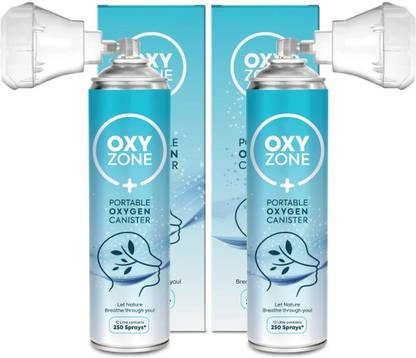 Oxyzone Natural Oxygen Portable Cylinder (2 x 12 L) (2 x 250 puffs) Portable Oxygen Can