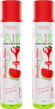 Al-Nuaim Strawberry Melon |Alcohol Free |Room Air Freshener |A Wave of Freshness Spray Strawberry Melon