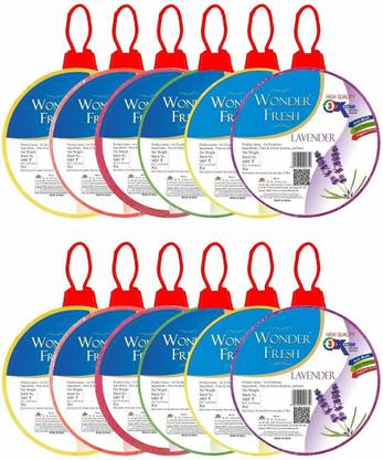 wonder fresh Air Fresheners, Bathroom Freshener, Toilet Freshener, Bathroom freshener Block, Toilet Freshener Block, Air fresheners Block, Fragrance Block, Mogra, Sandal, Lavender, Rose, Jasmin, Lavender, Pack of 12 Blocks Air freshener flower