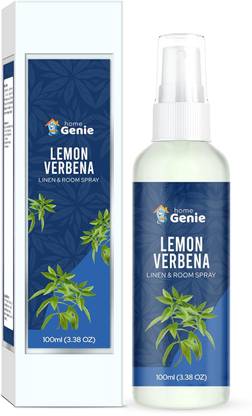 HomeGenie Lemon Verbena Spray Lemon verbena Linen And Room Spray Air Freshener | Long Lasting Aromatic Scent | Made With Essential Oils