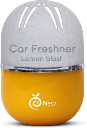 Enew Lemon Blast Car Freshener Diffuser Set RefreshDrive Twist-Activated Car Gel Air Freshener - Lemon Blast