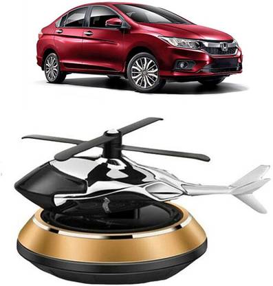 YUNEIK Car Solar Air Freshner Automatic Rotating Diffuser YN-Gold-Helicopter-A150