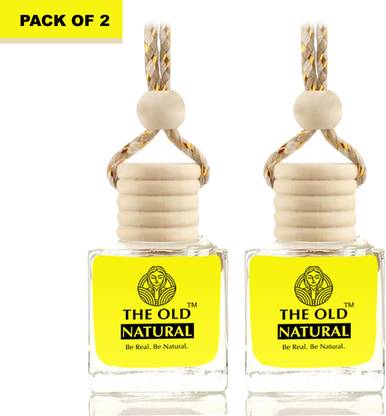 The Old Natural Sandal Twig Car Freshener Aroma Oil, Diffuser Car Perfumes with Essential Oils Fragrance in Glass bottle with Wooden Diffuser