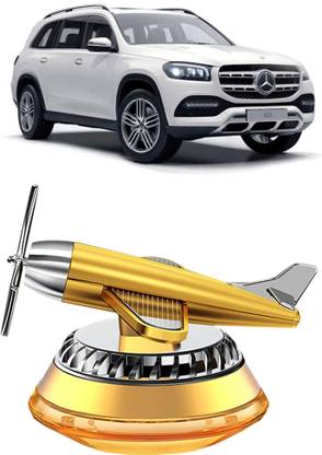 YUNEIK Car Air Freshner Diffuser CAT-P Gold Plane Car Solar Y399