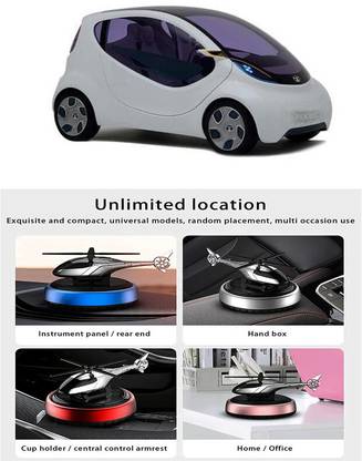 Genipap Car Solar Air Freshner Automatic Rotating Diffuser GN-Helicopter-A537