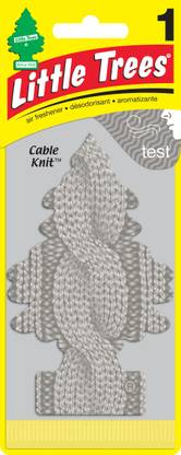 Little Trees Cable Knit Car Freshener Blocks Little Tree Cable Knit