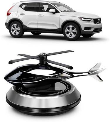 Ascension Car Solar Air Freshner Automatic Rotating Diffuser AN-Silver-Helicopter-A630
