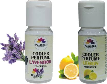 Pujahaat Lavender, Lemon, Cooler Perfume Aroma Oil Lavender, Lemon Cooler Perfume / Aroma Diffuser Oil or Fragrance25 mleach(2X25 ml)