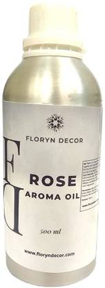 Floryn decor Rose Diffuser Oil & Aroma Oil Rose Diffuser Oil - Premium Essential Oil for Home Fragrance | Fragrance oil for candle making (500ml)