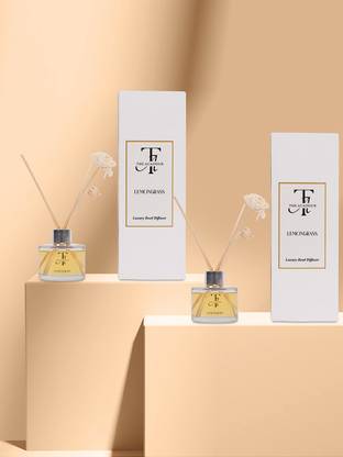 THE ACADOUR Lemongrass Reed Diffuser Set of 2 Reed Diffusers 2 pcs Lemongrass 100ml each
