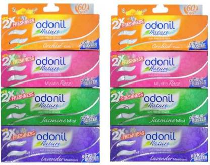Odonil Orchid, Mystic, Jasmine, Lavender Blocks Nature Air Fresheners (4 Flavour)