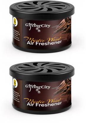 Enew Mystic Wood Diffuser Set Refresh Drive Car Gel Air Freshener - Mystic Wood Scent - 2 Pack