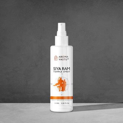 AROMA VASTU Sandalwood, Saffron Spray Siya Ram Temple Spray Long-Lasting Fragrance Pure & Natural