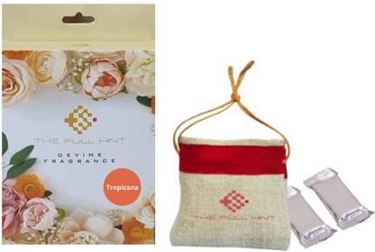 FullHint Jute Bag Car Perfume Tropicana Fragrance Refill Jute Bag Car Perfume