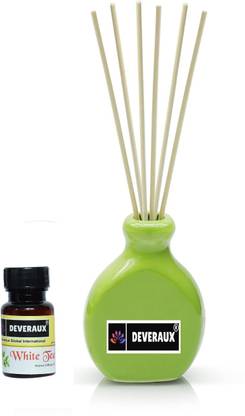 DEVERAUX White Tea Diffuser Set white tea 20ml Reed diffuser set