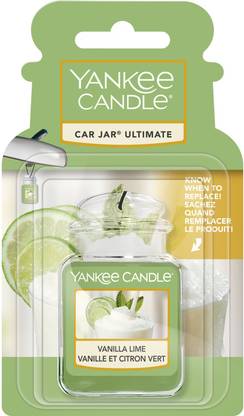 Yankee Candle Vanilla Lime Car Freshener Blocks Car Jar Ultimate Vanilla Lime