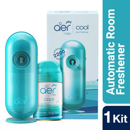 Godrej Aer Matic Room Freshener -Cool Surf Blue Automatic Spray Matic Combi