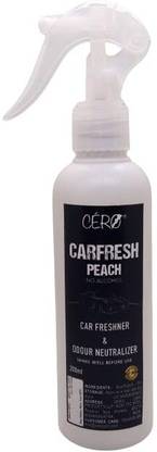 CERO PEACH Car Air Freshener made Organically and Odor Eliminator, for Car's Car Freshener Spray PEACH Car Air Freshener made Organically and Odor Eliminator, Spray for Car's (200ml)