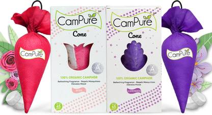 CamPure Cone Air Freshener - Lavender & Rose - Pack of 2 Potpourri Cone Air Freshener - Lavender & Rose - Pack of 2