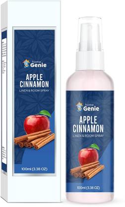 HomeGenie Apple, Cinnamon Spray Apple Cinnamon Linen And Room Spray Air Freshener | Long Lasting Aromatic Scent | Made With Essential Oils