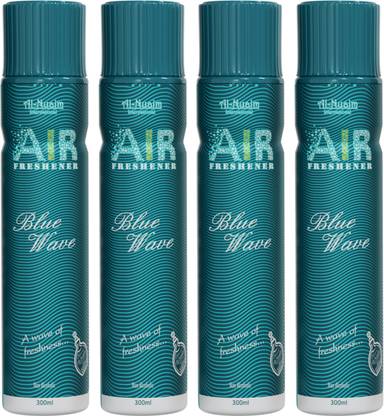 Al-Nuaim Blue Wave pack of 4 Air Freshener Spray Blue Wave
