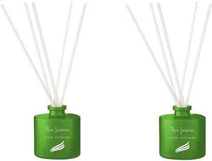 Pan Aromas Jasmine Diffuser Pure Jasmine Diffuser Set (1 Units) Pack of 2