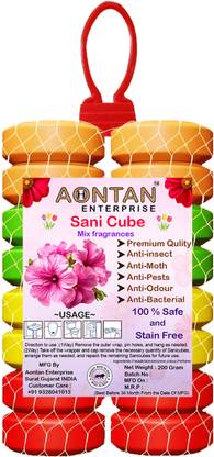 AONTAN ENTERPRISE Mogra, Lemon, Rose, Sandal, Jasmine, Lavender, Strawberry, Toilet air freshener Car Freshener Blocks Urinal Cubes ball Air Freshener For Toilets bathroom Washbasins
