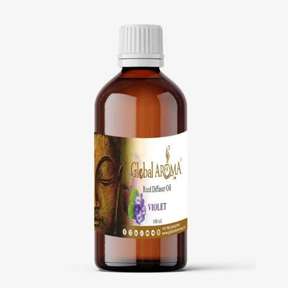 GLOBAL AROMA VIOLET Refill Reed Diffuser Refill Oil of Violet Fragrance for Home Room Office & Washrooms