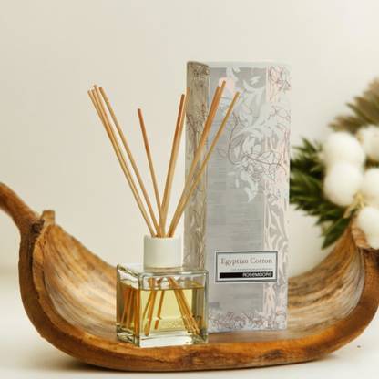 ROSeMOORe scented 10 stick Reed Diffuser Egyptian Cotton Car Freshener Diffuser scented 10 stick Reed Diffuser Egyptian Cotton