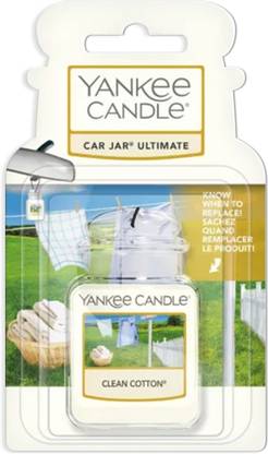 Yankee Candle Clean Cotton Car Freshener Blocks Car Jar Ultimate Clean Cotton