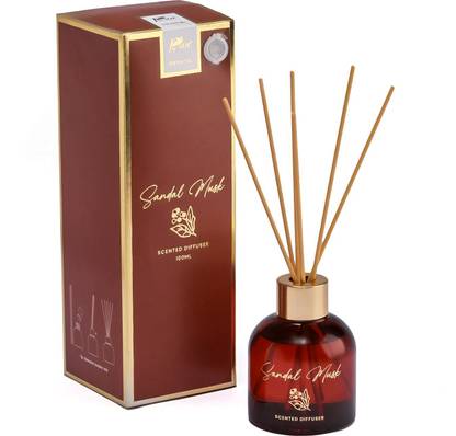 Pan Aromas Sandal Musk Oriental Scented - Reed Diffuser Set Sandal Musk Oriental Scented - Reed