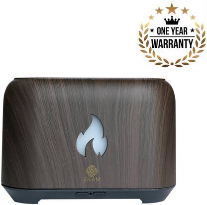 Ekam Flame Aroma Diffuser Cool Mist Humidifier| Dark Wood Diffuser Aroma Diffuser Cool Mist Humidifier| Dark Wood| Model YX-1807