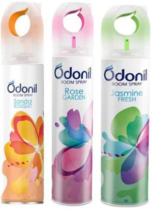 Odonil Special Room Freshner (Rose+Jasmine+Sandal) Combo Spray Special Pack