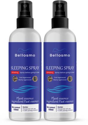 bellosmo PROFESSIONAL fresh Spray Sleeping Spray | Oud Agarwood Ebony Agarwood | Plant Essence | Ingredient Fast Essence | 100ml (pack of 02)