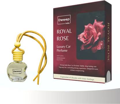 Dweep India Royal Rose Car Freshener Diffuser Royal Rose Car Fragrance