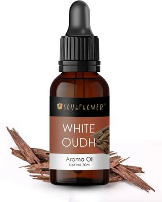 Soulflower White Oudh Aroma Oil White Oudh Aroma Oil for Home, Aroma Electric Diffuser & Burner