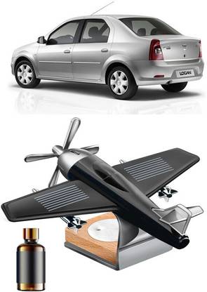 YUNEIK Car Solar Air Freshner Automatic Rotating Diffuser YNK-BLACK-SINGLE-FAN-268