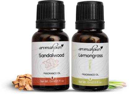 Aromahpure Fragrance oil best for Aromatherapy & Stress healing | Sandalwood + Lemongrass| Aroma Oil Fragracne Oil | Sandalwood + Lemongrass|