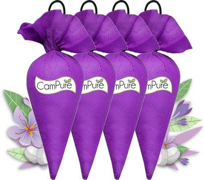CamPure Cone Lavender - Pack of 4 Potpourri Camphor Cone Lavender - Room Freshener, Mosquito - Insect Repellent - Pack Of 4