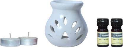 DEVERAUX lemon grass, lavender Diffuser Set whiteceremicburner