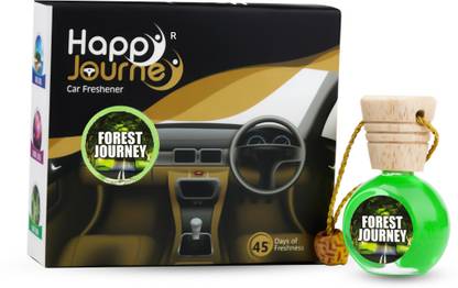 HAPPY JOURNEY Wooden Diffuser, Hanging, Dashboard Car Perfume, (Forest Journey - Pine and cedar) Car Freshener Diffuser Car Air Freshener