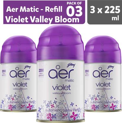 Godrej violet, bloom, valley, lavender Car Freshener Automatic Spray, Refill, Spray LAV1