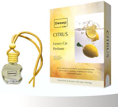 Dweep India Citrus Car Freshener Car Freshener Diffuser Citrus Car Fragrance