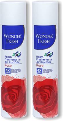 wonder fresh Rose Spray Rose Room Fresheners 235ml Each - Pack of 2