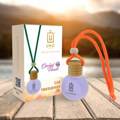 UNO AROMA Orchid Flower Fragrance Car Freshener Diffuser Car Freshener Hanging/Car Perfumes Accessories Long Lasting Good Smell Fragrance